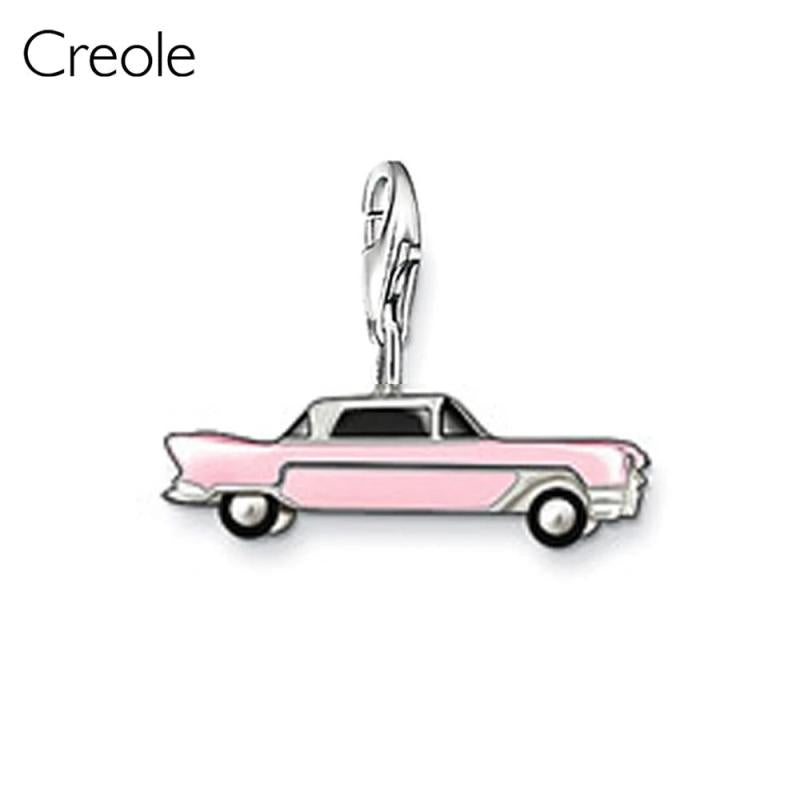 Sterling Silver Scorpion Pink Car Feather Deer Dog Charm Pendant
