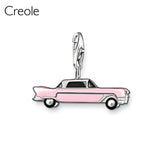 Sterling Silver Scorpion Pink Car Feather Deer Dog Charm Pendant