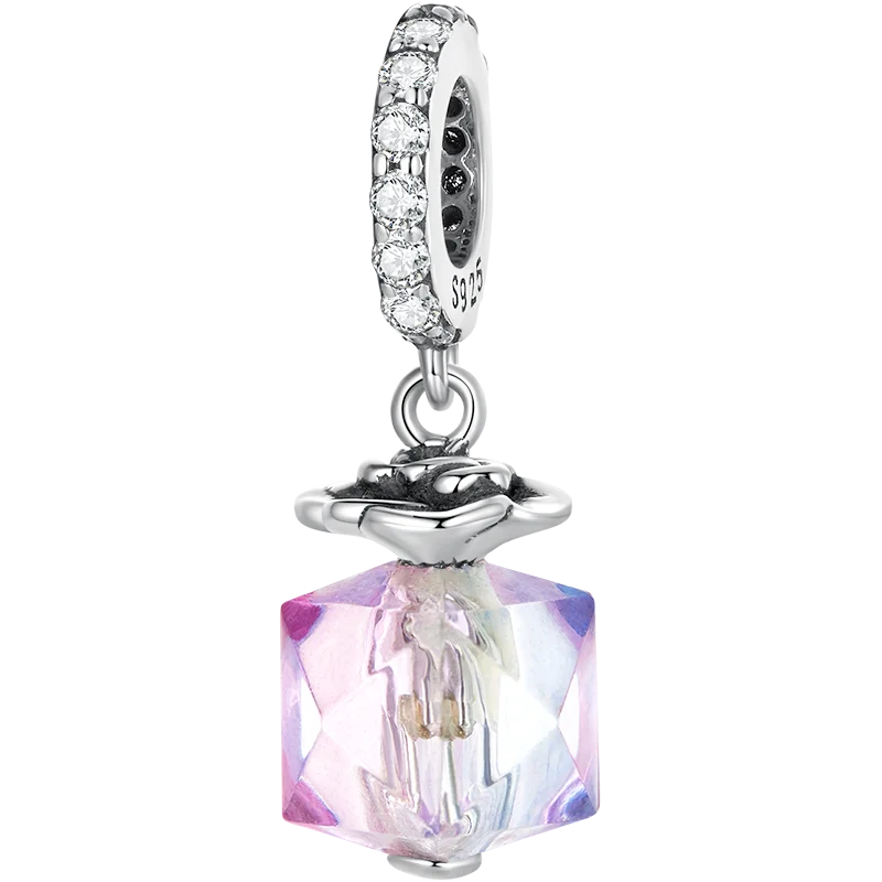 925 Silver Perfume Rose Charms DIY Jewelry Making