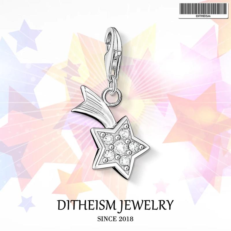 925 Sterling Silver Heart Charms Pendant Romantic Gift for Women Girls