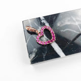 925 Sterling Silver Heart Charms Pendant Romantic Gift for Women Girls