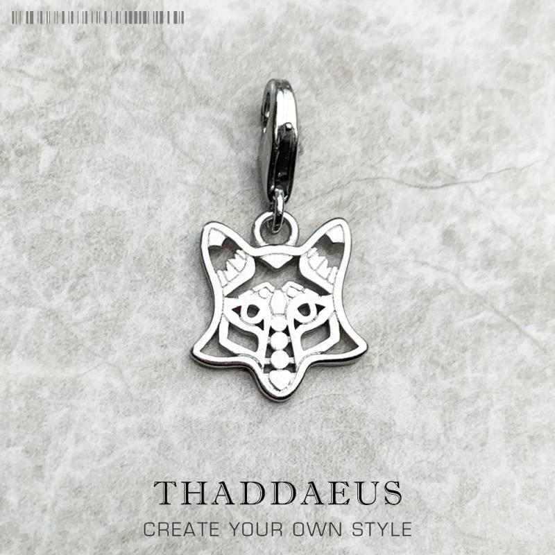 Fox Dangle Charm Pendant 925 Sterling Silver Jewelry