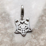 Fox Dangle Charm Pendant 925 Sterling Silver Jewelry
