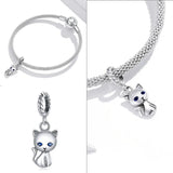 Animal Charm 925 Silver Bead Pendant for Bracelet