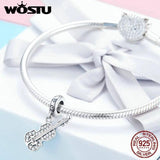 925 Sterling Silver Violin Guitar Bead Charms Pendant for Women Jewelry