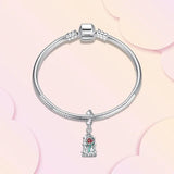 925 Silver Astronaut Animal Heart Charm Bracelet Bead