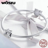 925 Sterling Silver Guardian Wings Beads Charm Bracelet Necklace Pendant