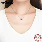 925 Sterling Silver Guardian Wings Beads Charm Bracelet Necklace Pendant