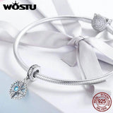 925 Sterling Silver Compass Charm for DIY Crystal Jewelry