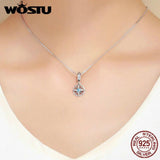 925 Sterling Silver Compass Charm for DIY Crystal Jewelry