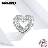 925 Sterling Silver Zirconia Charm Pendant for Bracelet DIY Jewelry