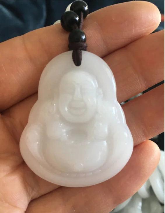 Jade GuanYin 46*34 Buddhism Pendant Necklace
