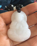 Jade GuanYin 46*34 Buddhism Pendant Necklace