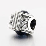 Sparkling Crown O Charm Real 925 Sterling Silver Bead for DIY Women Jewelry