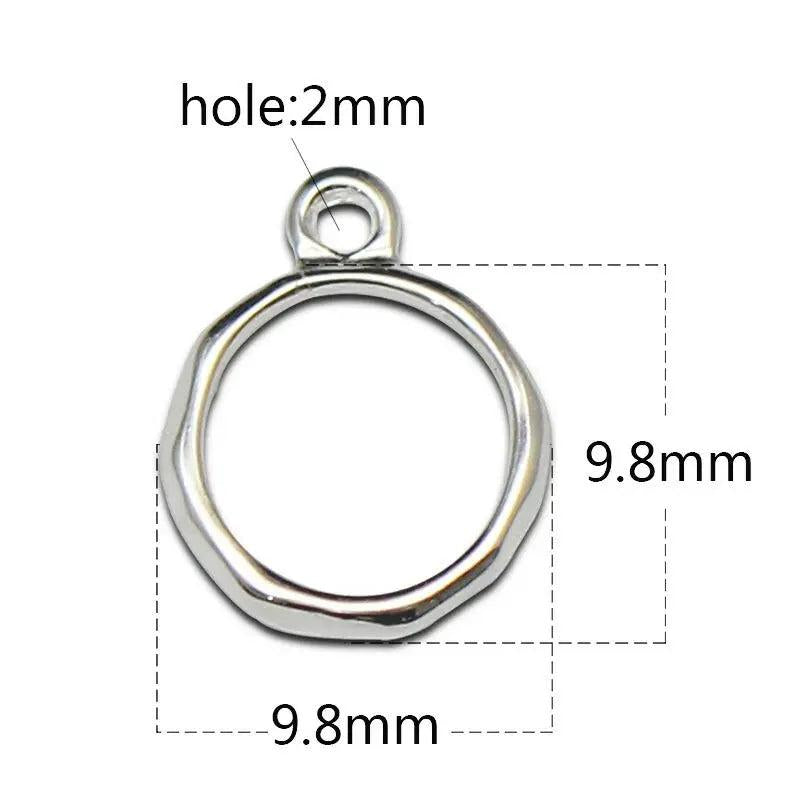 925 Sterling Silver Circle Pendant Charm Blank