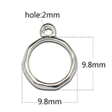 925 Sterling Silver Circle Pendant Charm Blank