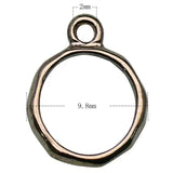 925 Sterling Silver Circle Pendant Charm Blank
