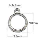925 Sterling Silver Circle Pendant Charm Blank