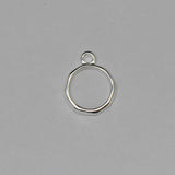 925 Sterling Silver Circle Pendant Charm Blank
