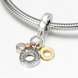 Sterling Silver Monogram Dangle Charms DIY Bracelet