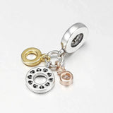 Sterling Silver Monogram Dangle Charms DIY Bracelet