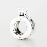 Europe Bracelet Logo & Crown O Charm 925 Silver Beads