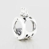 Europe Bracelet Logo & Crown O Charm 925 Silver Beads