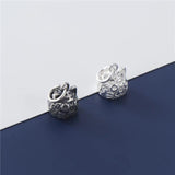 925 Sterling Silver Tiger Circle Charms for DIY Jewelry Making
