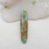 Chrysocolla Teardrop Pendant Bead 42x9x4mm