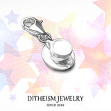 Coffee Cup Charm Pendant 925 Sterling Silver Gift For Women Men
