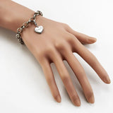 AUNTIE Heart Charm Pendant, Sterling Silver Gift For Women