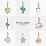 Cactus Charms Pendant 925 Sterling Silver Ethnic Gift Women Girls