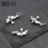 925 Sterling Silver Bird Charm for Bracelet DIY Pendant