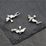 925 Sterling Silver Bird Charm for Bracelet DIY Pendant