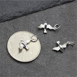 925 Sterling Silver Bird Charm for Bracelet DIY Pendant