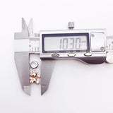 925 Silver Teddy Bear Charm Pendant Rose Jewelry Findings