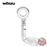 925 Silver Heart Finger Hook Charms Pendent DIY Jewelry