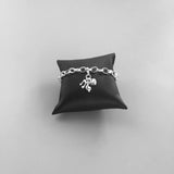 Sterling Silver Treble Clef Angel Charm Pendant