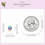 925 Sterling Silver Rainbow Lucky Spacer Silicone Pendant Charm Beads