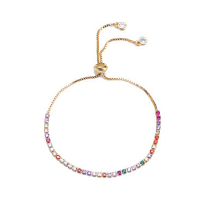 Colorful Zircon Devil's Eye Bracelet for Women