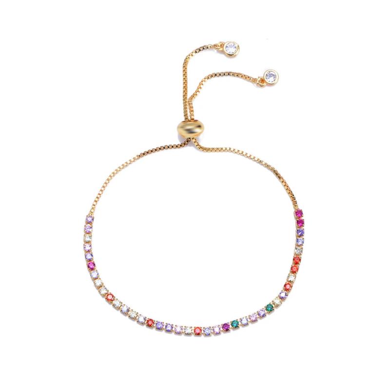 Colorful Zircon Devil's Eye Bracelet for Women