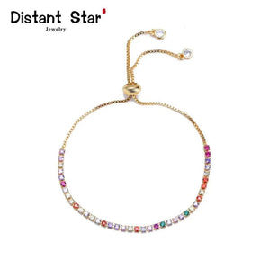 Colorful Zircon Devil's Eye Bracelet for Women