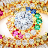 Colorful Zircon Devil's Eye Bracelet for Women