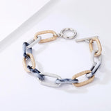 Multi-layer Metal Bracelet for Women Acrylic Leopard Geometric Jewelry