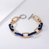 Multi-layer Metal Bracelet for Women Acrylic Leopard Geometric Jewelry