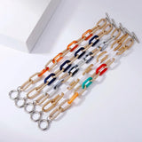 Multi-layer Metal Bracelet for Women Acrylic Leopard Geometric Jewelry