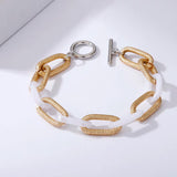 Multi-layer Metal Bracelet for Women Acrylic Leopard Geometric Jewelry