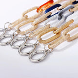 Multi-layer Metal Bracelet for Women Acrylic Leopard Geometric Jewelry