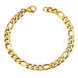 Punk Stainless Steel Chain Bracelet Unisex Jewelry
