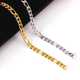 Punk Stainless Steel Chain Bracelet Unisex Jewelry